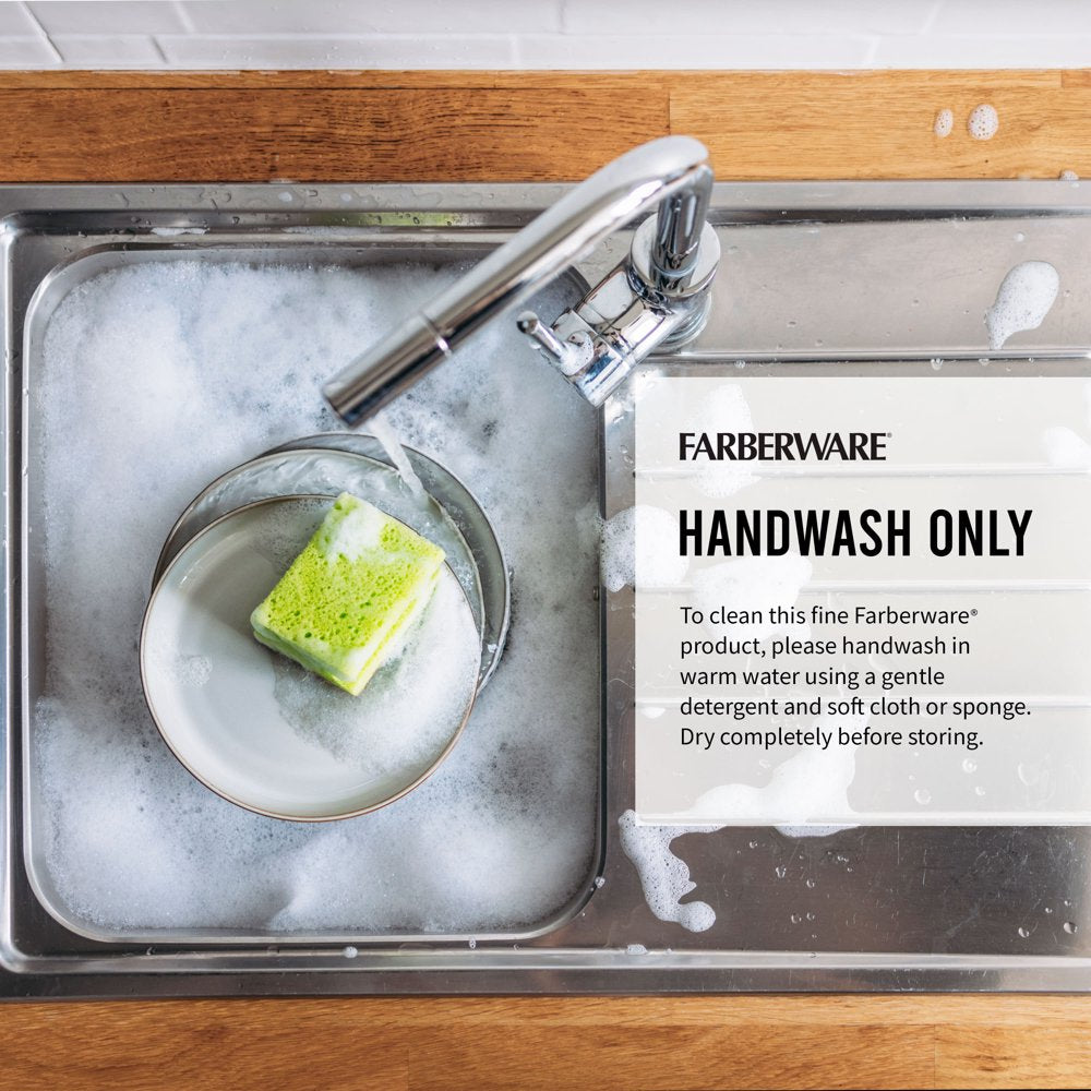 Farberware Classic Set of 4 4.5-Inch Full Tang Triple Riveted Steak Knife with Black Handle