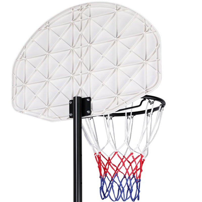 Portable 6.4-8.2 Ft. Height Adjustable Basketball Hoop System Indoor/Outdoor