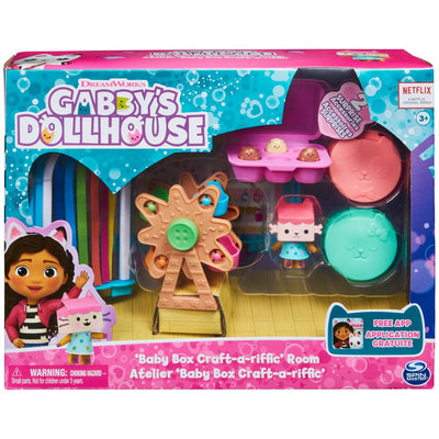 Gabby'S Dollhouse, Baby Box Craft-A-Riffic Room Playset with Cat Figure
