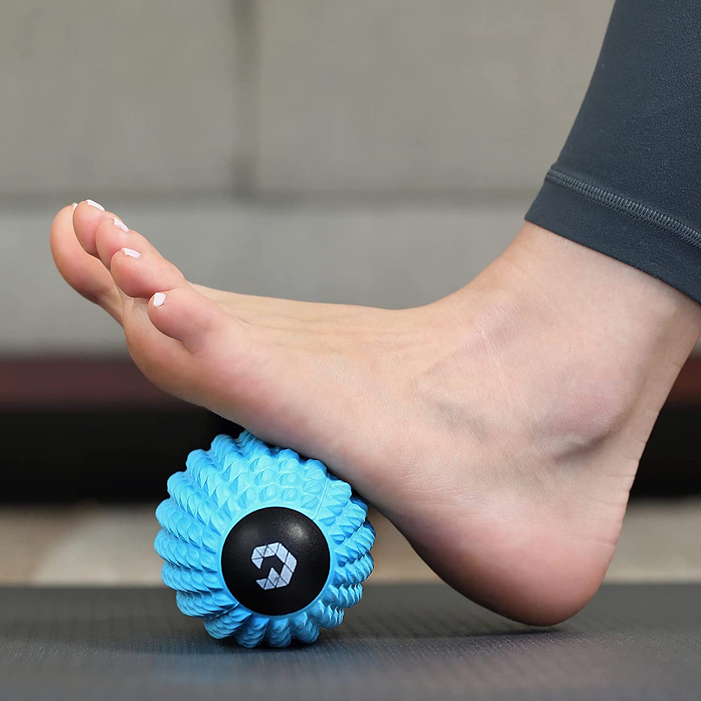 Foot Massager Roller & Spiky Ball Therapy Set - Massage Tool for Muscle Pain Relief from Plantar Fasciitis | Best for Trigger Point Release, Acupressure Reflexology with Ebook Guide