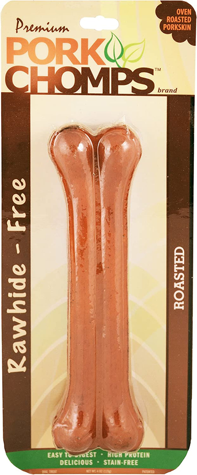 Roasted Pressed Pork Skin Dog Chew, 7-inch Bone, 1 Count