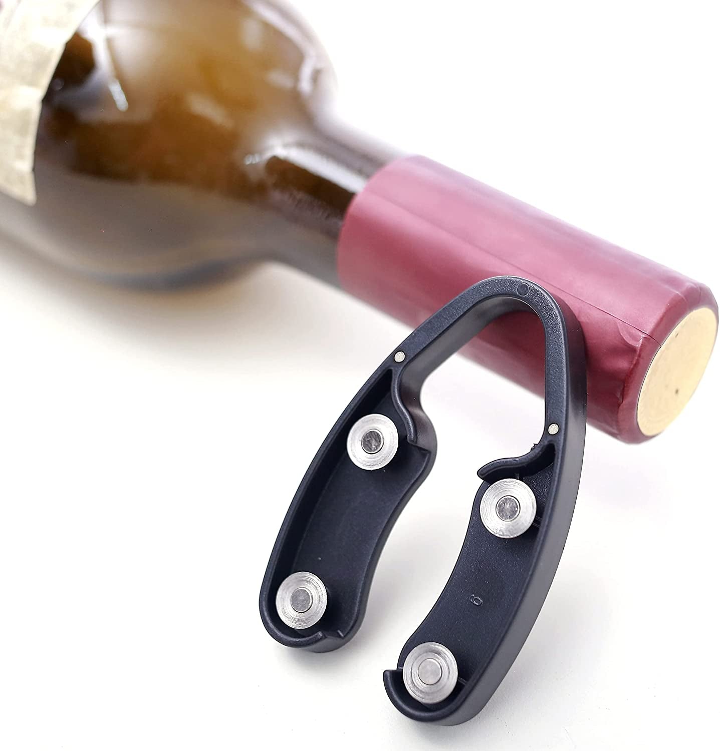 2 Pack Magnetic Design Wine Foil Cutter|Wine Bottle Opener Accessory, Gift for Wine Lovers (2)