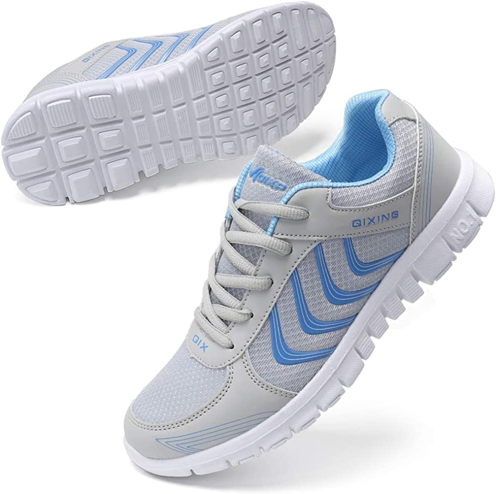 Women's Athletic Road Running Mesh Breathable Casual Sneakers Lace up Comfort Sports Student Fashion Tennis Shoes