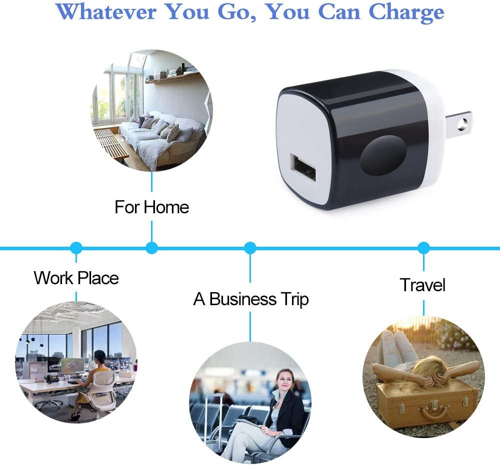 5Pack Wall Charger Cube
