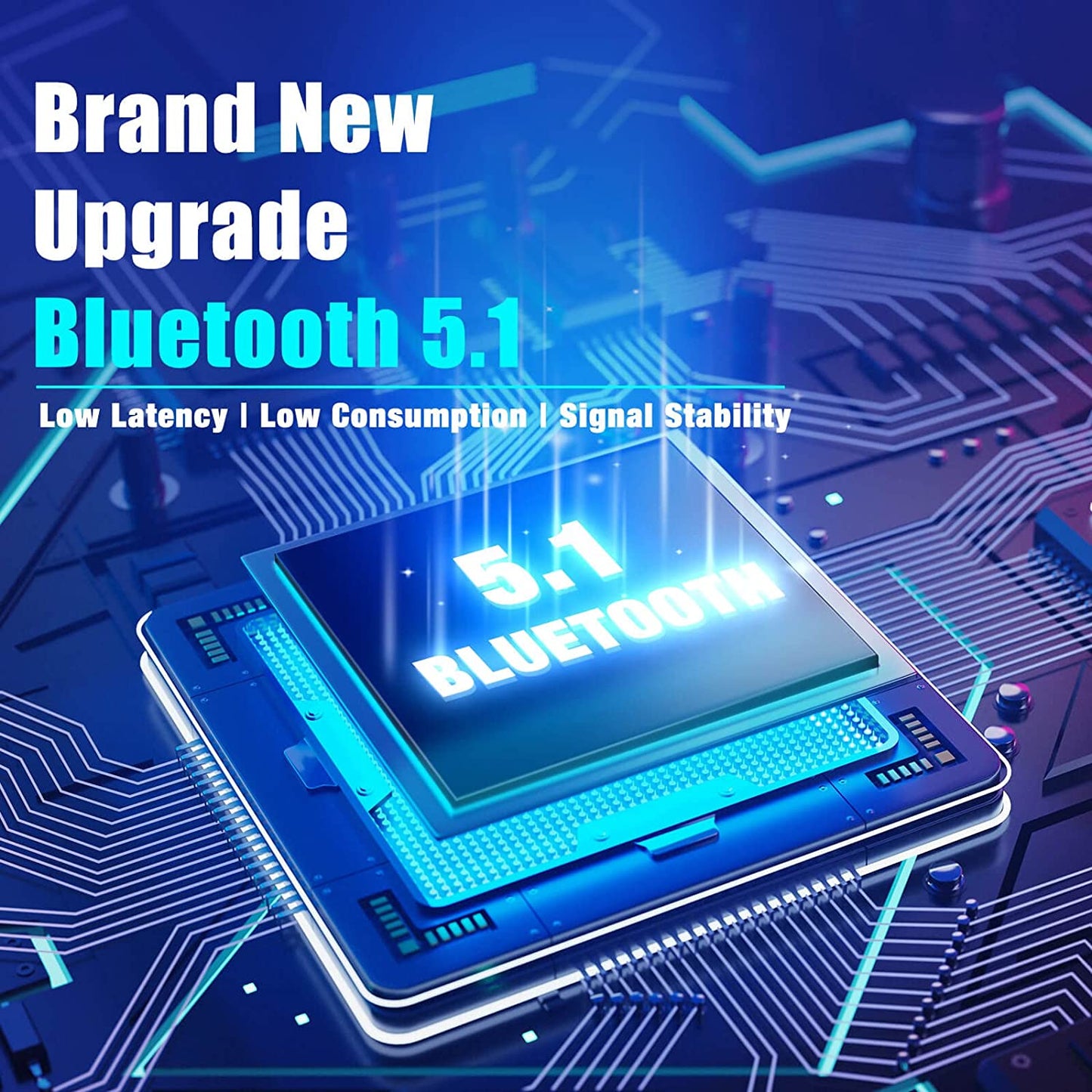 Bluetooth Headphones over Ear, 65H Playtime and 3 EQ Music Modes Wireless Headphones with Microphone, Hifi Stereo Foldable Lightweight Headset, Deep Bass for Home Office Cellphone PC TV
