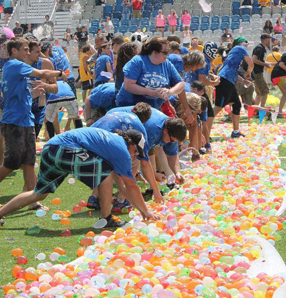 500 Pack Water Balloons with Quick Refill Kits, Eco-Friendly Latex Water Bomb Balloons for Kids and Adults Water Fight Games