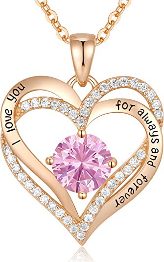 Sterling Silver Necklace with Birthstone