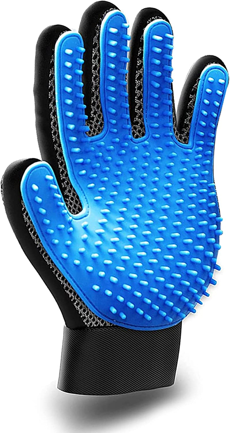 Grooming Glove | Deshedding Glove for Easy, Mess-Free Grooming | Grooming Mitt for Dogs, Cats, Rabbits & Horses with Long/Short/Curly Hair | Pet Hair Gloves for Pet Hair Removal