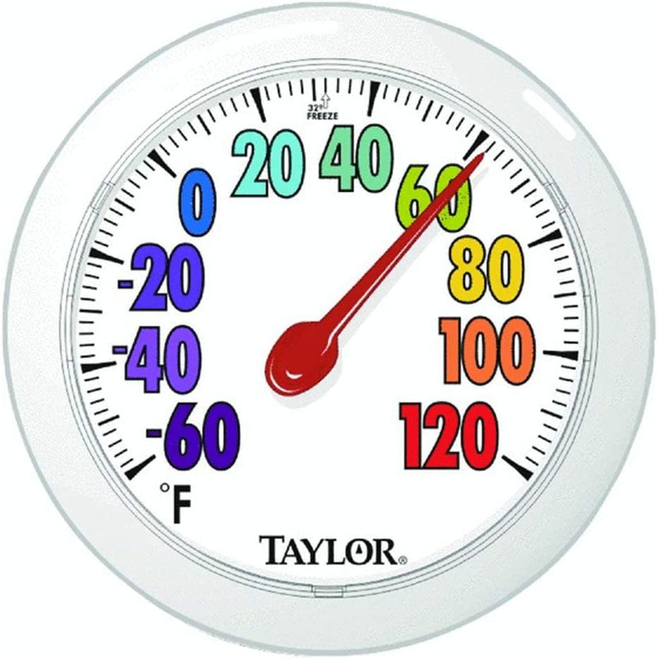 6" Fahrenheit -60 To 120 Outdoor Wall Thermometer with Bracket