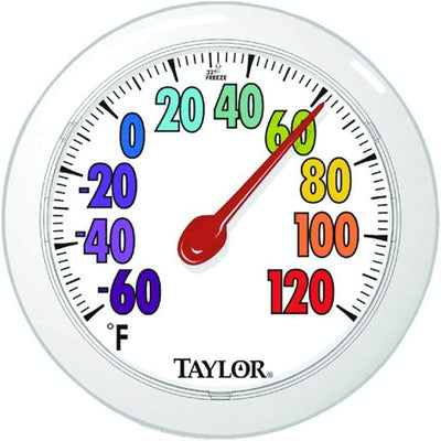  6" Fahrenheit -60 To 120 Outdoor Wall Thermometer with Bracket 