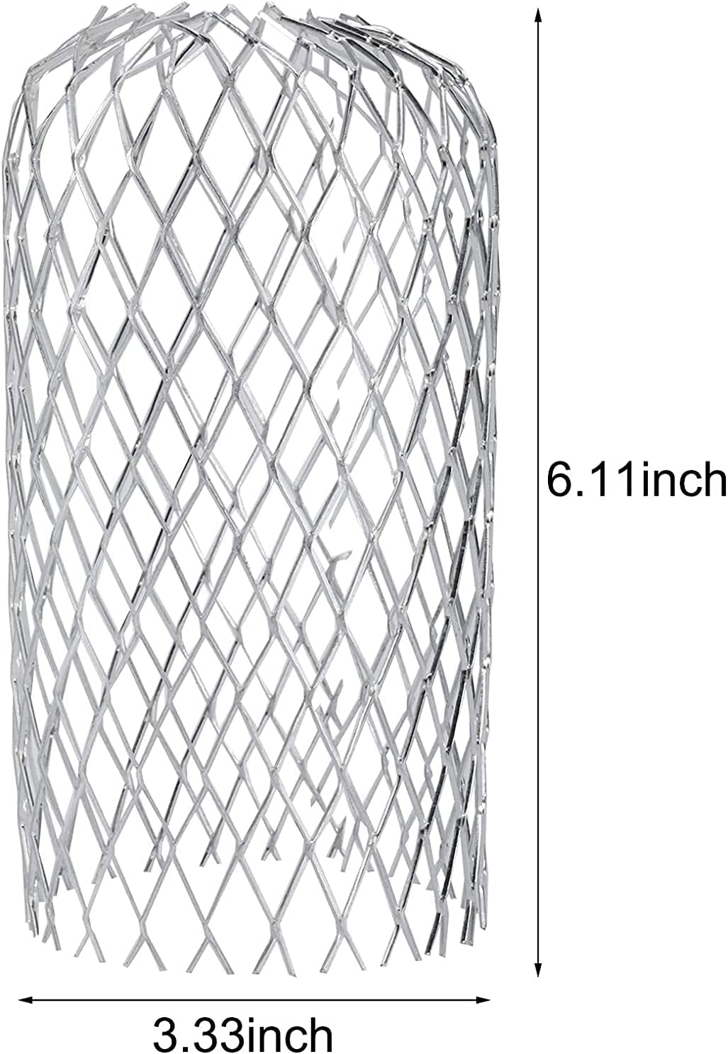 10 PCS Gutter Guard 3Inch Aluminum Filter Strainer Downspout Protection, Expandable Gutter Downspout Guard for Preventing Blockage from Debris and Leaves