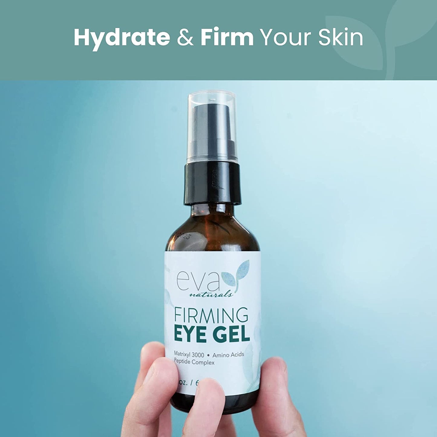 Anti-Aging Eye Gel - Luxurious Hydrating Under Eye Cream For Dark Circles and Puffiness, Bags, Crows Feet, Wrinkles - With Hyaluronic Acid & Skin-Firming Peptides Eye Serum (2 oz.)