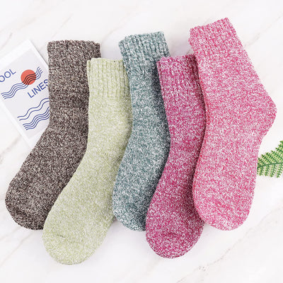 5 Pairs Wool Socks for Women Warm Winter Thermal Thick Socks Gifts for Women