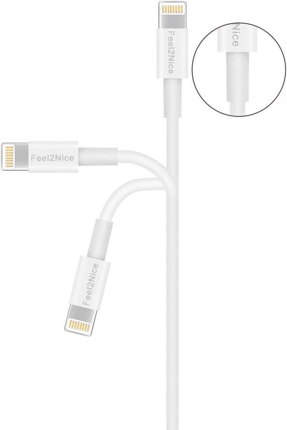 5 Pack 3Ft Standard Lighting to USB Cable Compatible with Iphone/Ipad/Ipod, 5V