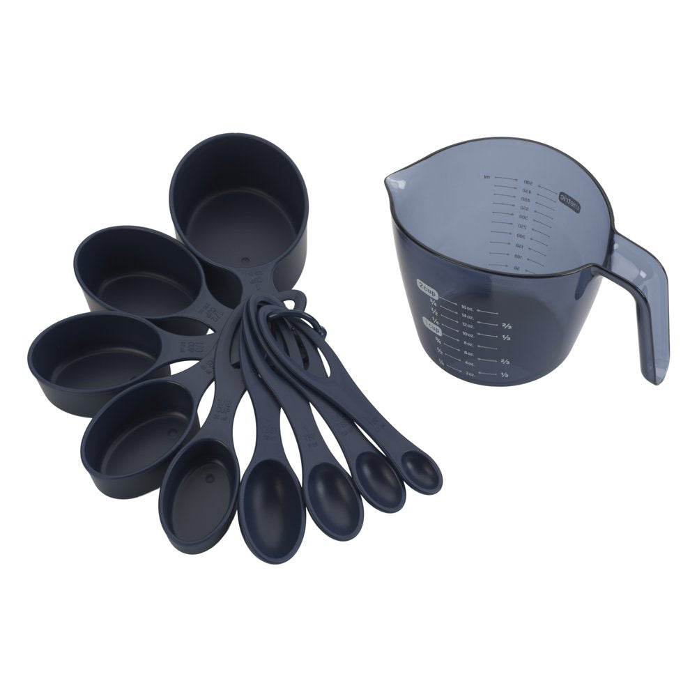 28-Piece Plastic Kitchen Tools and Gadgets Set, Navy Blue