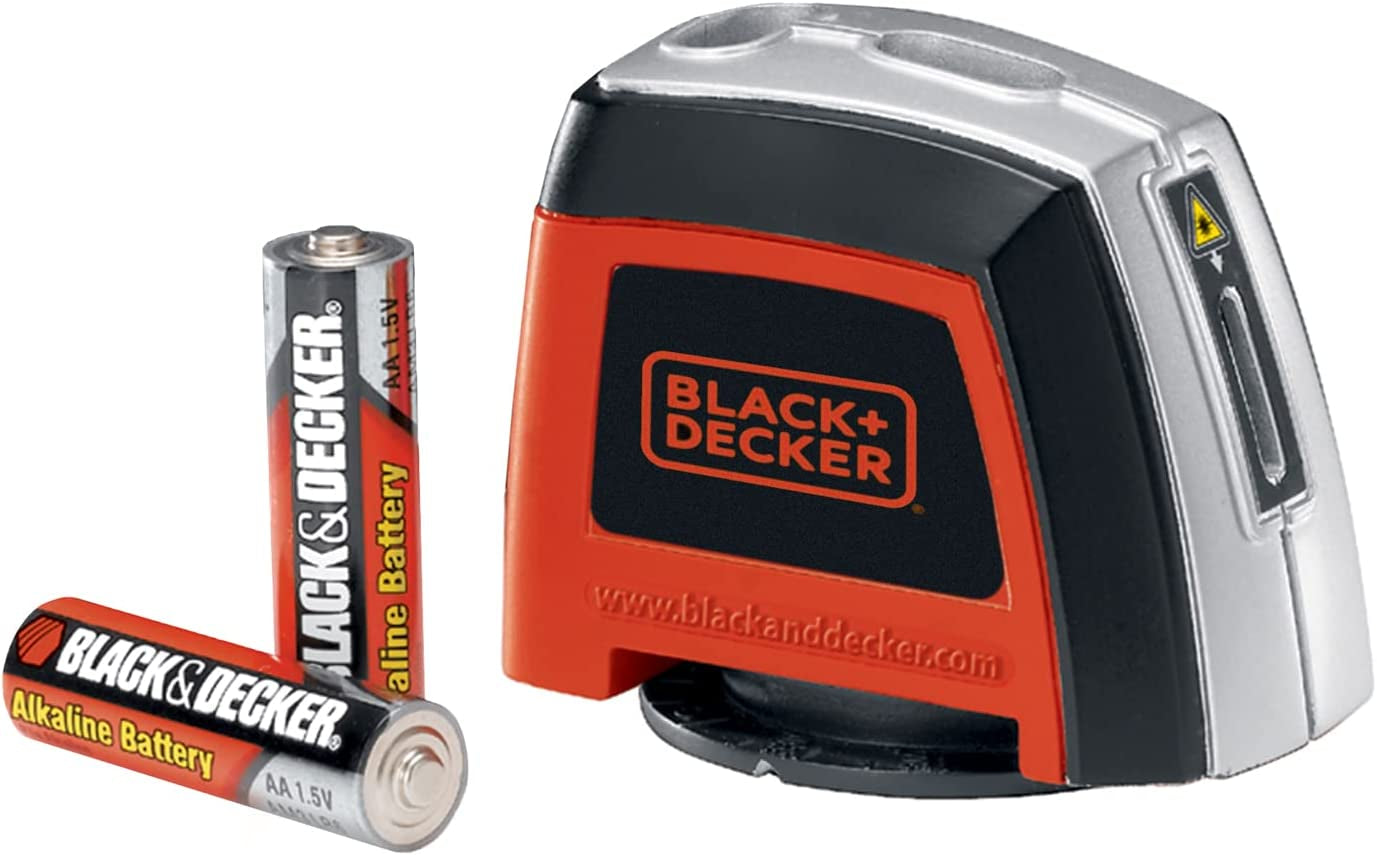 BLACK+DECKER Laser Level, Self-Leveling, 360 Degree Wall Attachment, AA Batteries Included (BDL220S), 7.25 x 7 x 2.5 inches