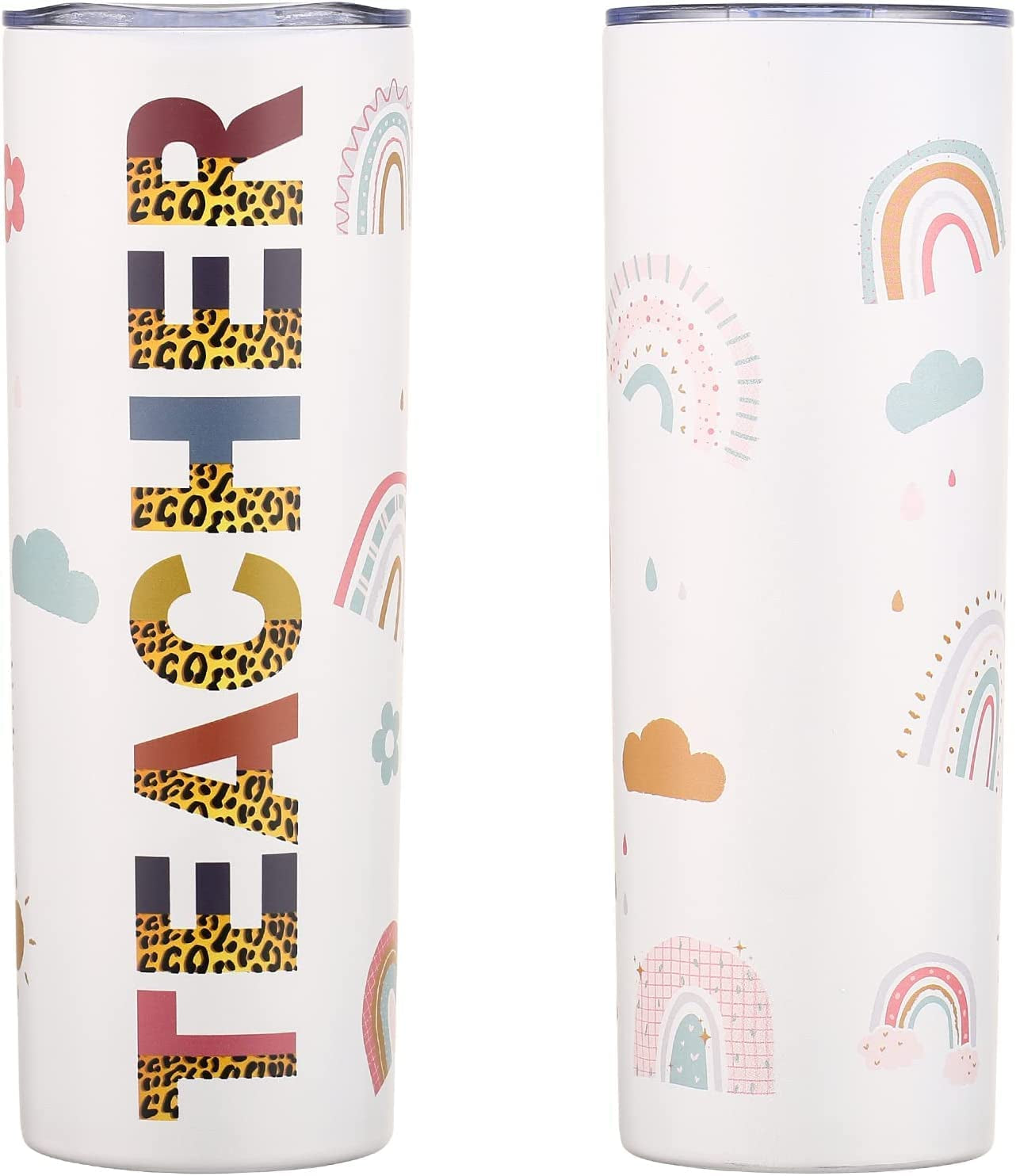 Teacher Gifts for Women Men -Teacher Tumbler Gifts - End Of Year Teacher Gifts - Teacher Gifts From Student-Big Heart To Shape Little Minds - 20oz Teacher Tumbler Cup