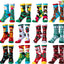 12 Pairs Christmas Cute Socks, Holiday Warm Soft Cotton Socks 