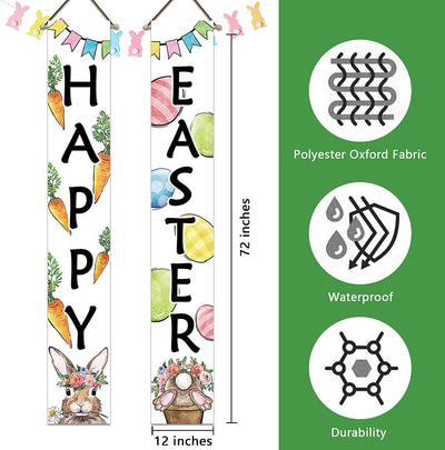 Easter Bunny Rabbit Porch Banner