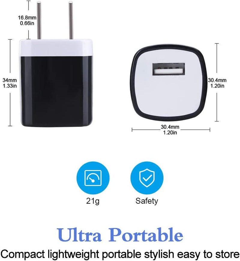 5Pack Wall Charger Cube