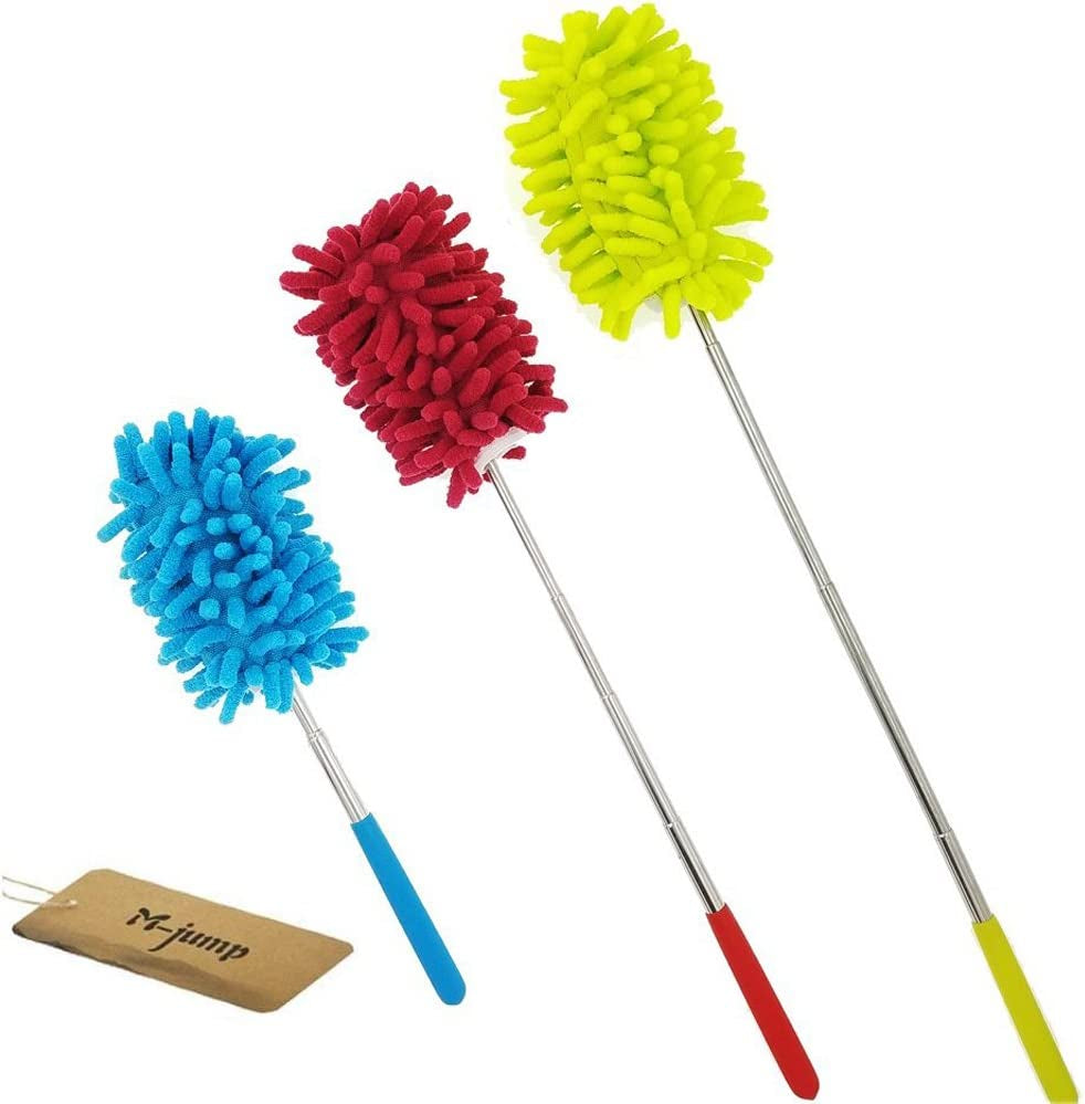 3 Pack Retractable Long-Reach Washable Duster