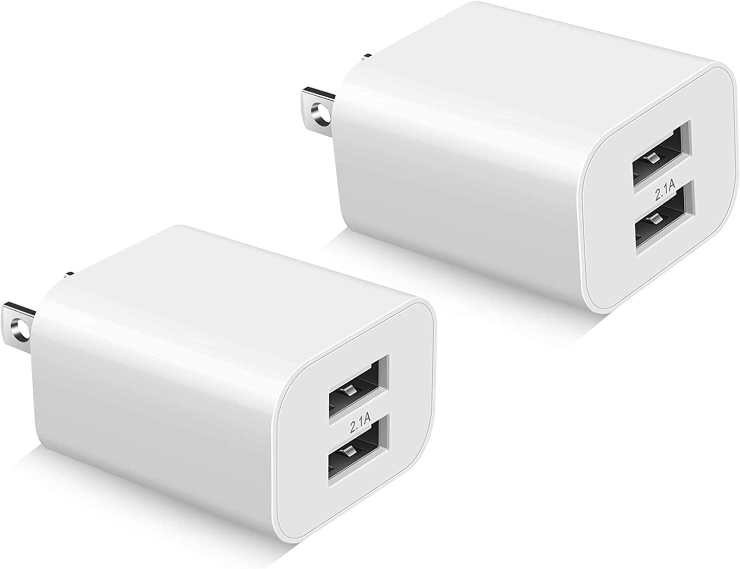 USB Wall Charger Block 2Pack