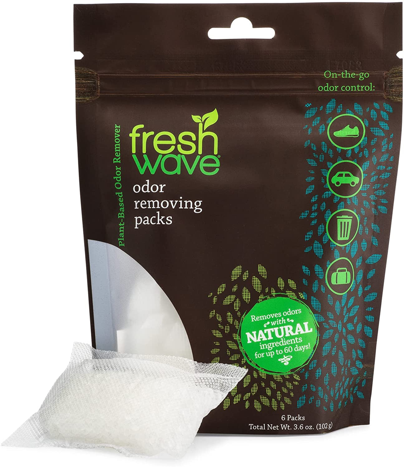 Fresh Wave Lavender Odor Eliminating & Deodorizing Packs | Bag of 6