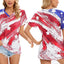  Women's Casual American Flag T Shirt 4th of July Short Sleeve Tee USA Patriotic Summer Blouse Tops…