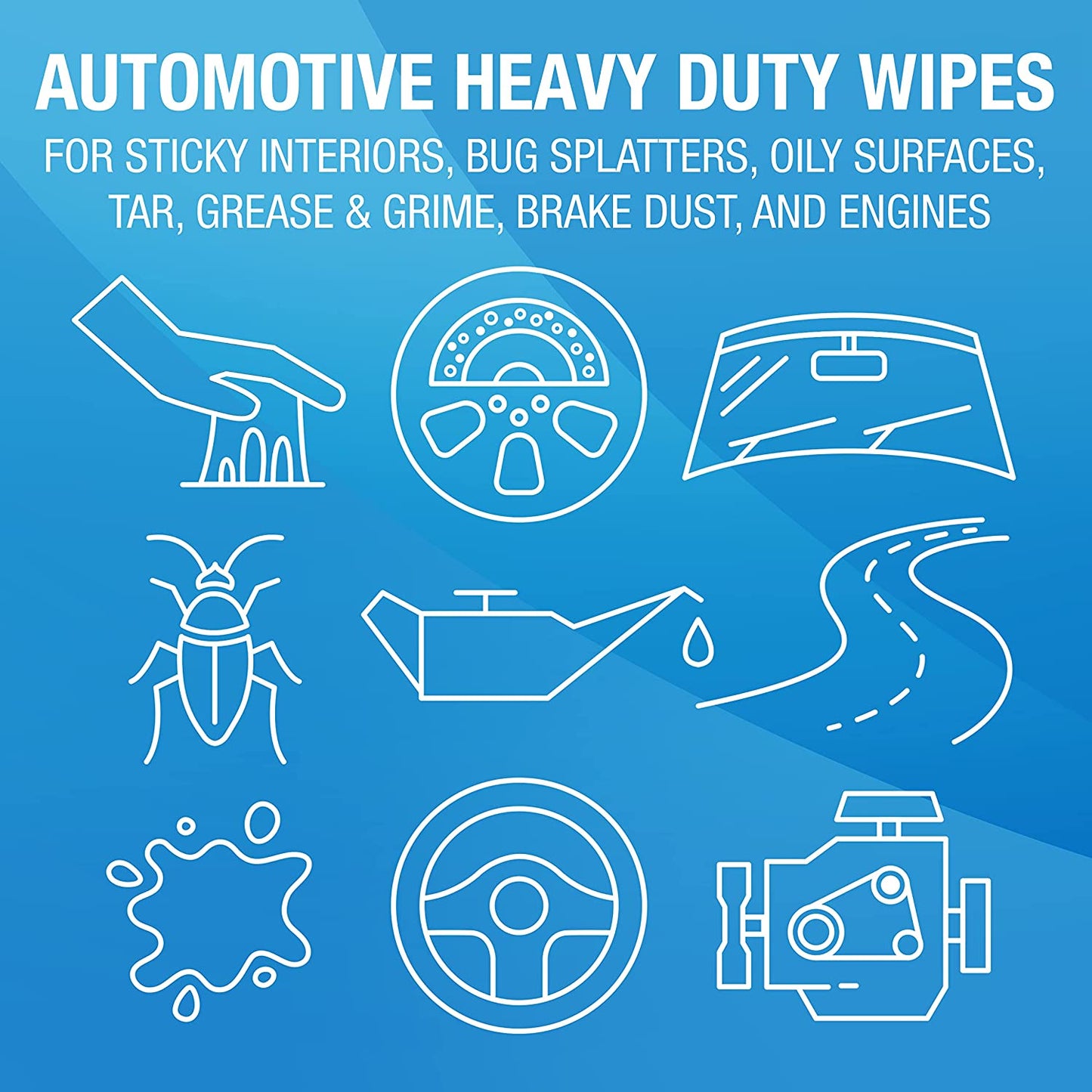 MiracleWipes for Automotive 90 Count
