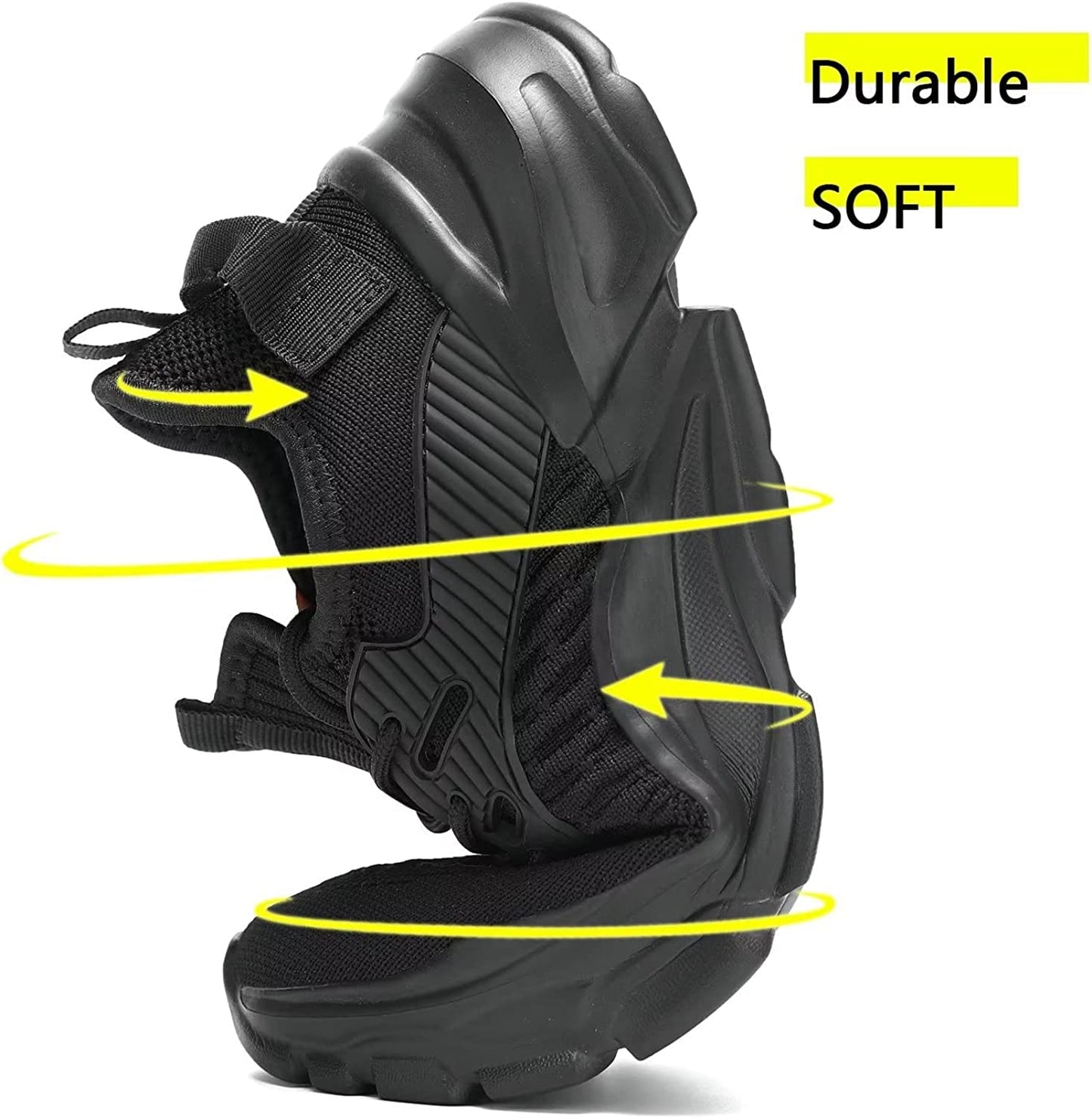 Men's Running Shoes Non Slip Shoes Breathable Lightweight Fashion Sneakers Slip Resistant Athletic Sports Walking Gym Work Shoes