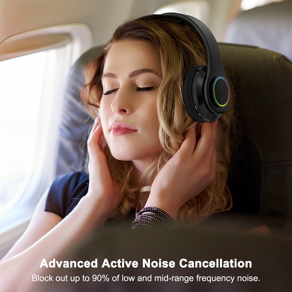 Rechargeable Wireless Headphones, Super Bass Bluetooth Foldable