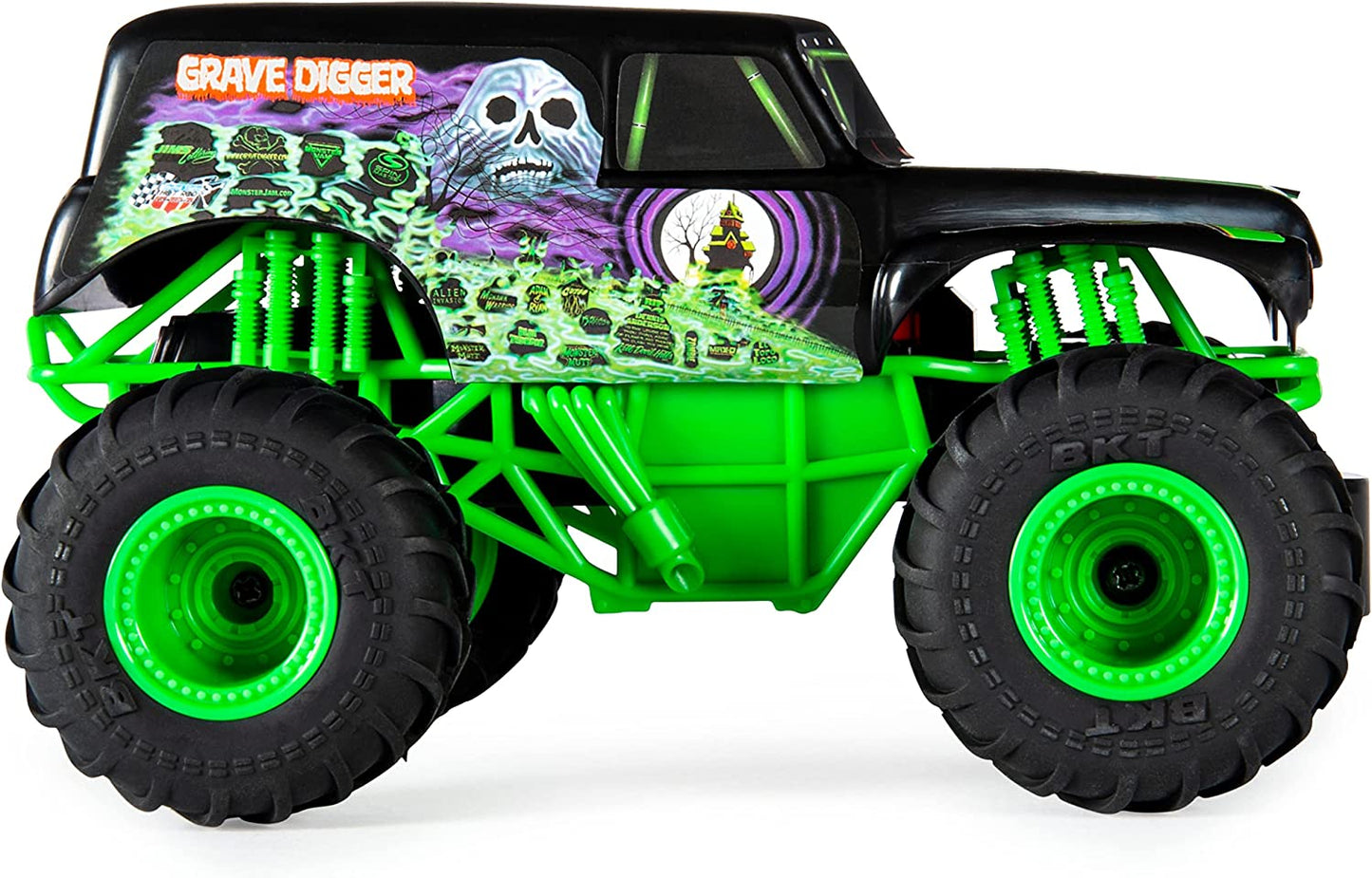 Monster Jam , Official Grave Digger Remote Control Monster Truck Toy, 1:24 Scale, 2.4 Ghz, for Ages 4 and Up