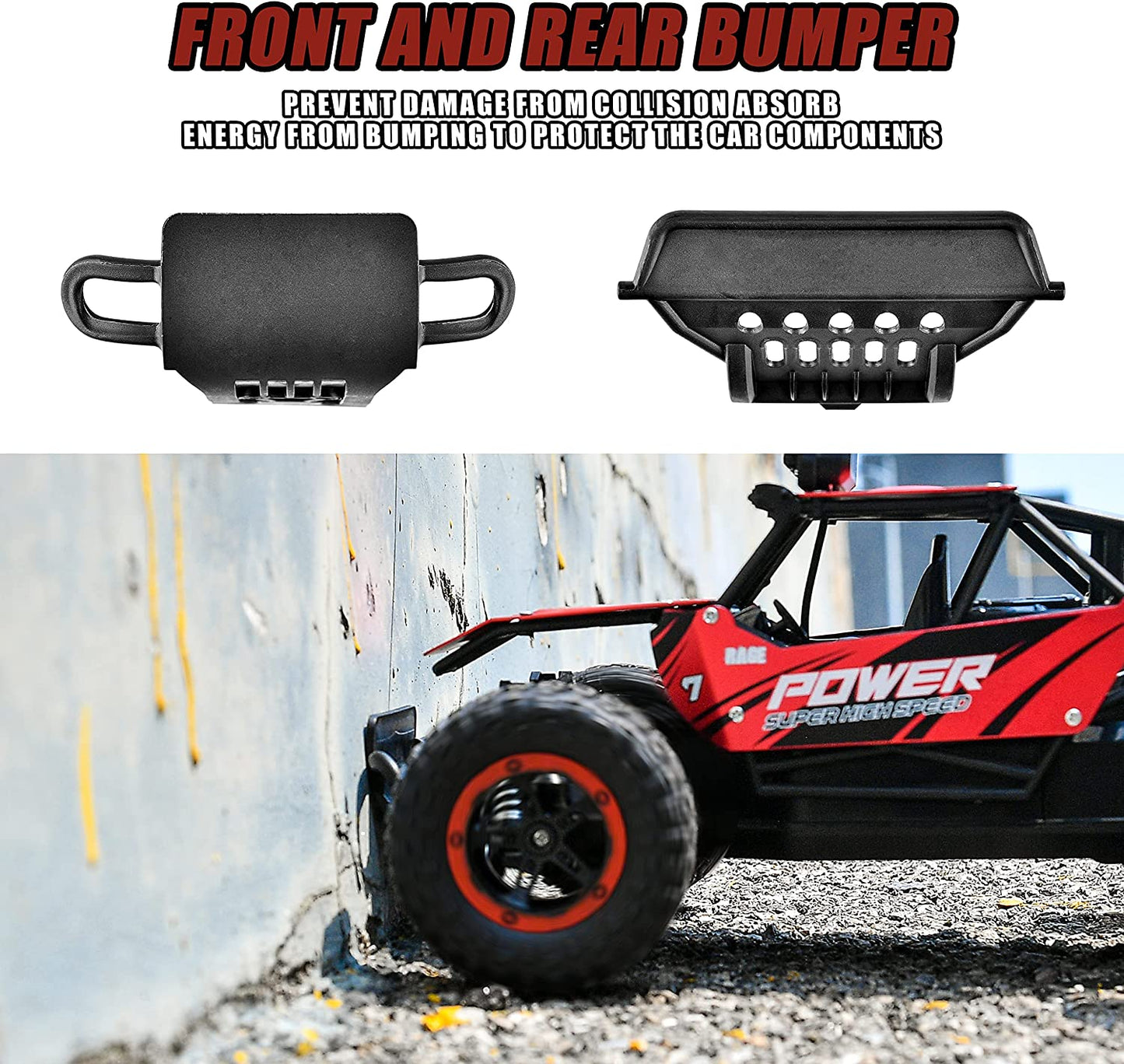 BZ TB141 RC Cars-1:14 Scale Remote Control Car, 2WD High Speed 20 Km/H All Terrains Electric Toy off Road RC Car Vehicle Truck Crawler with Two Rechargeable Batteries