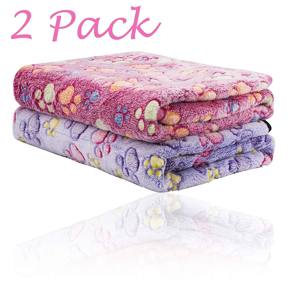 2 Pack Blanket Pet Blanket, Brown