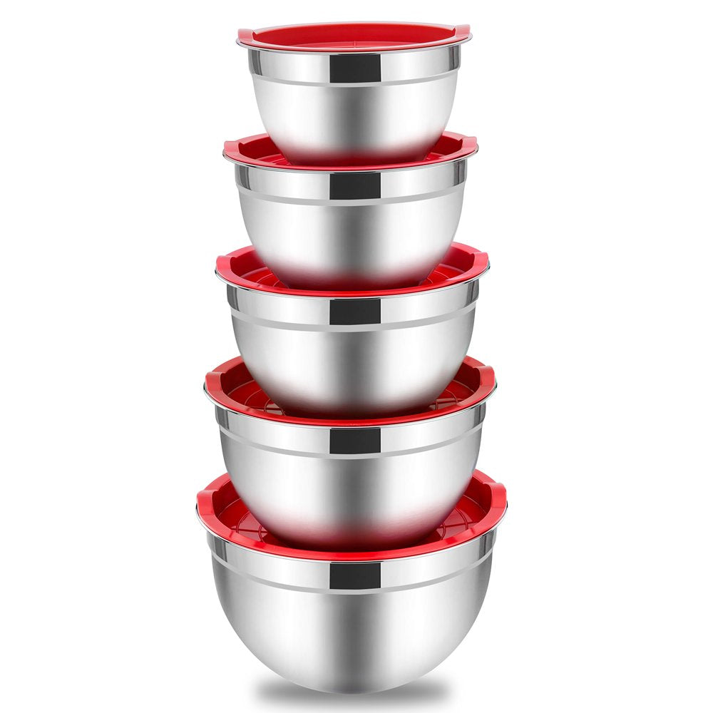 Set of 5 Mixing Bowls with Lids