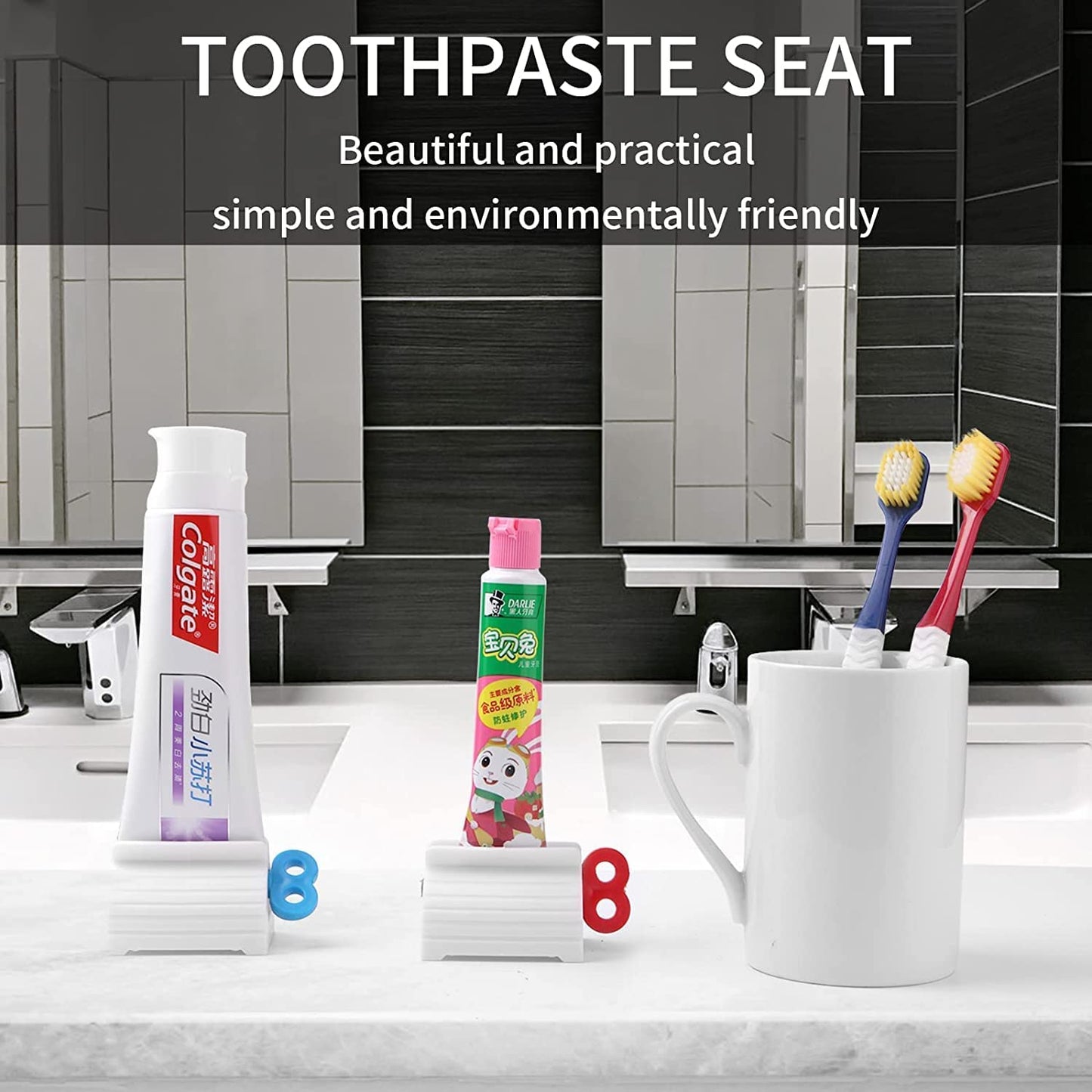 Toothpaste Squeezer(4 Blue)