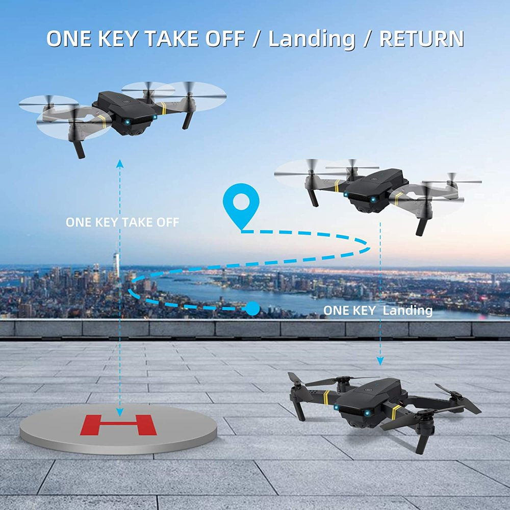 Aerial RC Drone Professional HD 1080P 90° Adjustable Camera Folding Wifi 360 Degree