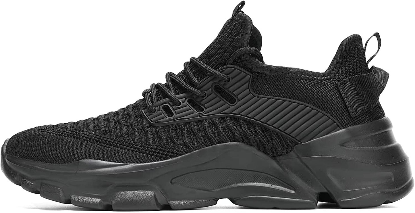 Men's Running Shoes Non Slip Shoes Breathable Lightweight Fashion Sneakers Slip Resistant Athletic Sports Walking Gym Work Shoes