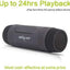  Bluetooth Speaker, Portable Wireless Speaker, S1 Bocina Bluetooth, 4000mAh, IPX5 Waterproof, LED Torch Light, MIC/TF/AUX for Home Outdoor Hiking Camping iOS Andoird -Gray