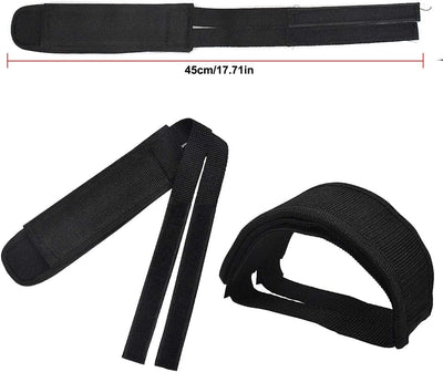 1 Pair Universal Bicycle Fixed Strap Anti-Slip Double Adhesive Pedal Toe Clip