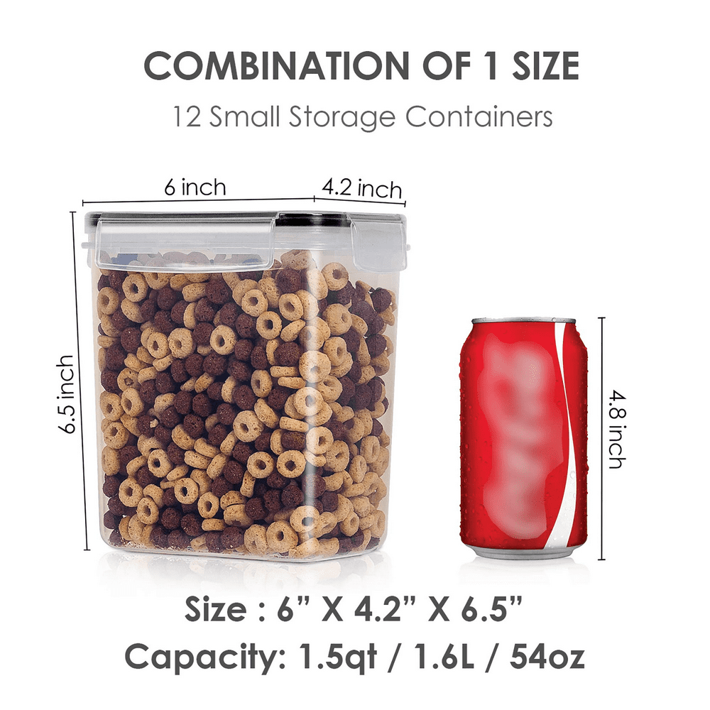 12 PACK Airtight Food Storage Containers