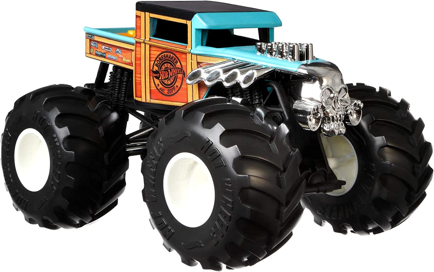 Hot Wheels Monster Truck 1:24 Scale Taxi Vehicle with Giant Wheels for Kids Age 3 to 8 Years Old Great Gift Toy Trucks Large Scales
