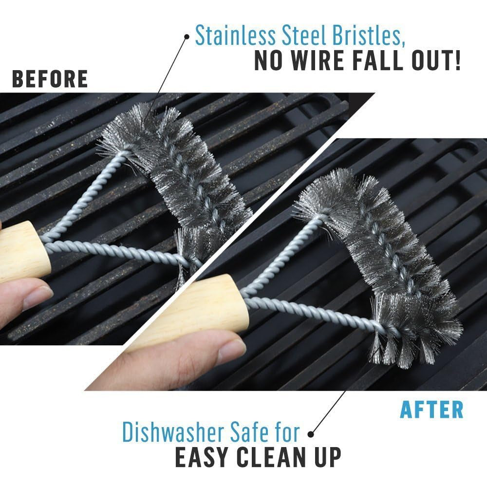 Grill Brush Stainless Steel- 8 inch