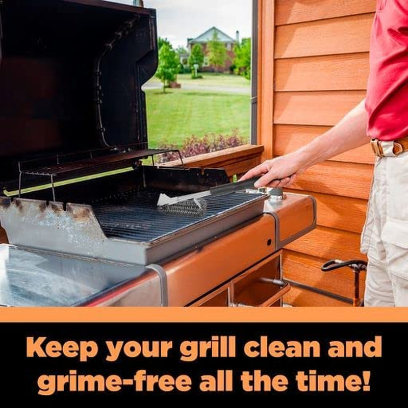 2-in-1 BBQ Brush for Grill Cleaning