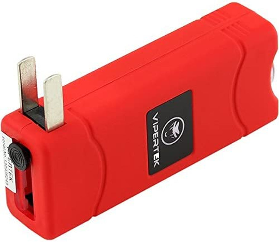 35 Billion Micro Stun Gun - Rechargeable with LED Flashlight, Red