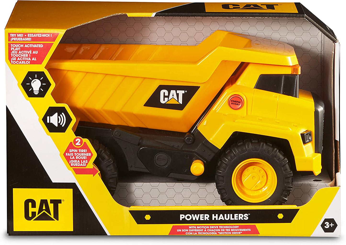 Cattoysofficial Construction Power Haulers Dump Truck, Yellow