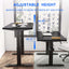 NATURE Electric Standing Desk with Black Top 40 X 24 Inches, Stand up Desk with Adjustable Height and Splice Board for Home Office
