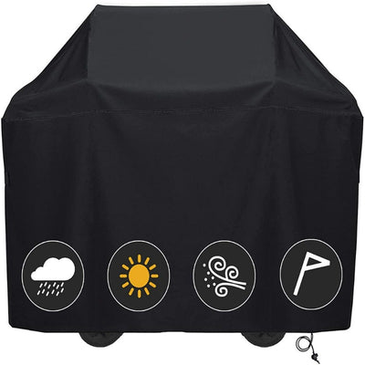 58 Inch BBQ Gas Grill Cover, Waterproof, Rip-Proof, Weather & UV Resistant, Fits Grills of Weber
