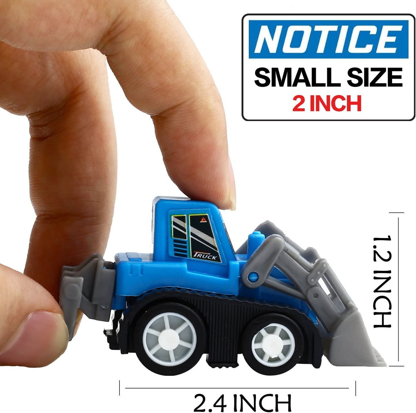 Yeonha Toys Pull Back Vehicles, 12 Pack Mini Assorted Construction Vehicles & Race Car Toy, Vehicles Truck Mini Car Toy for Kids Toddlers Boys Child, Pull Back & Go Car Toy Play Set