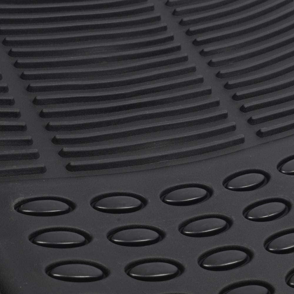 2 Piece Front Heavy Duty Front & Rear Rubber Floor Mats